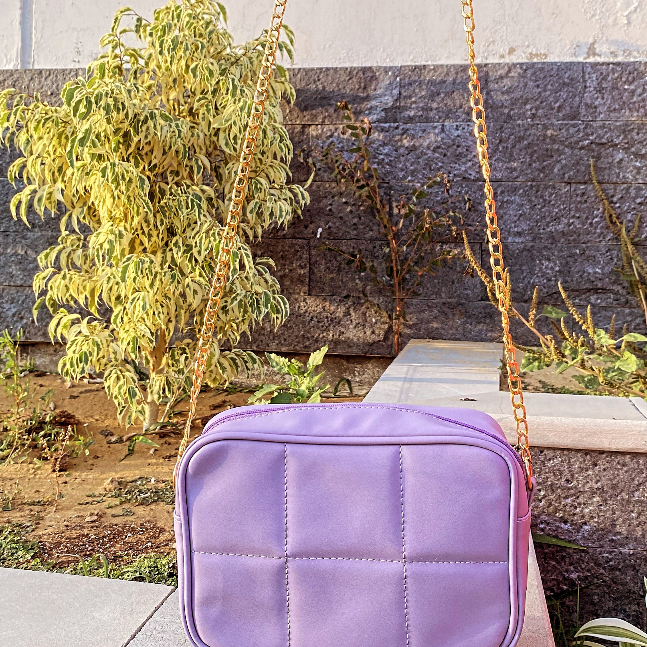 Quilted Crossbody Lilac