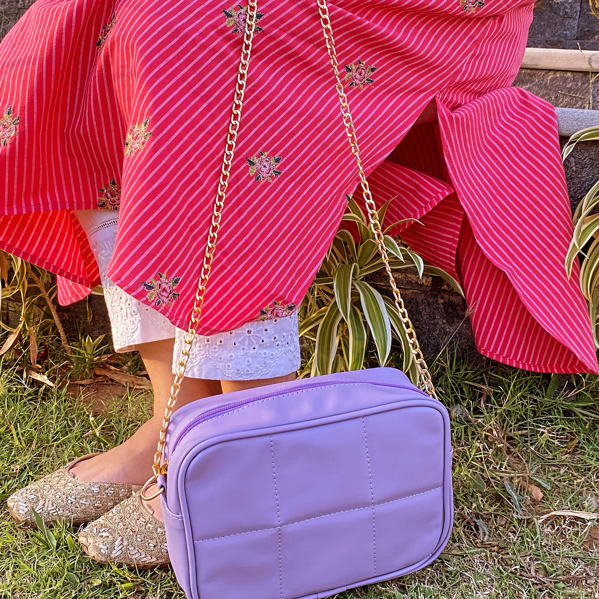 Quilted Crossbody Lilac