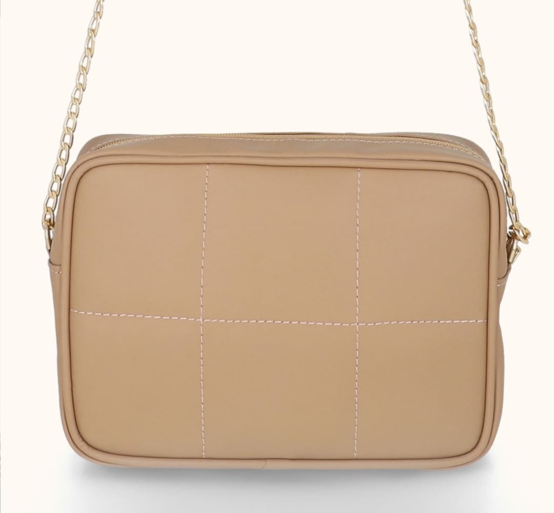 Quilted Crossbody Beige