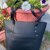 Tote with pocket black