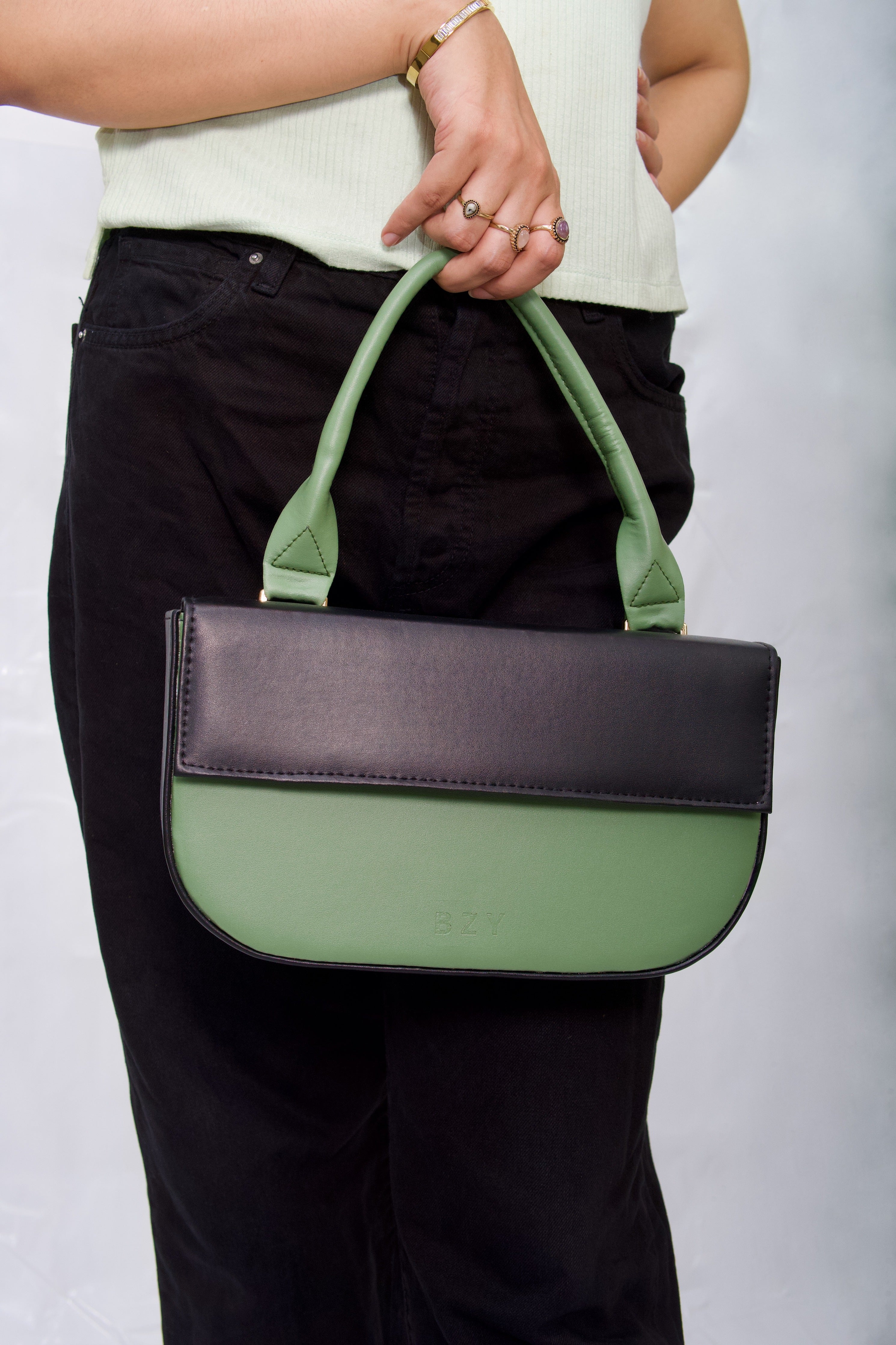 Girl boss- Black with Green