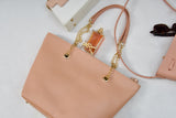 Bag with long chain handle- Pink