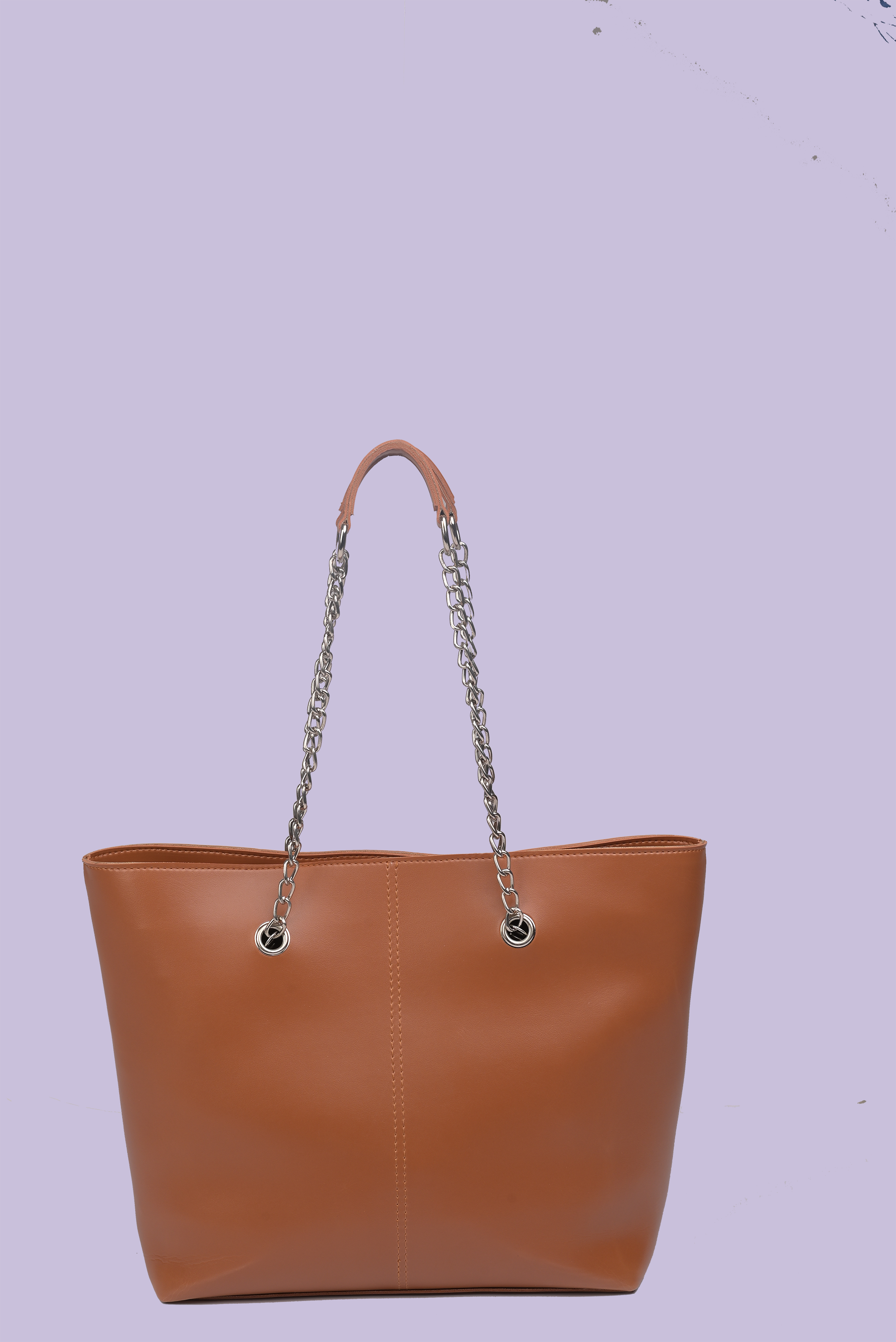 Bag With Long Chain Handle-Mustard